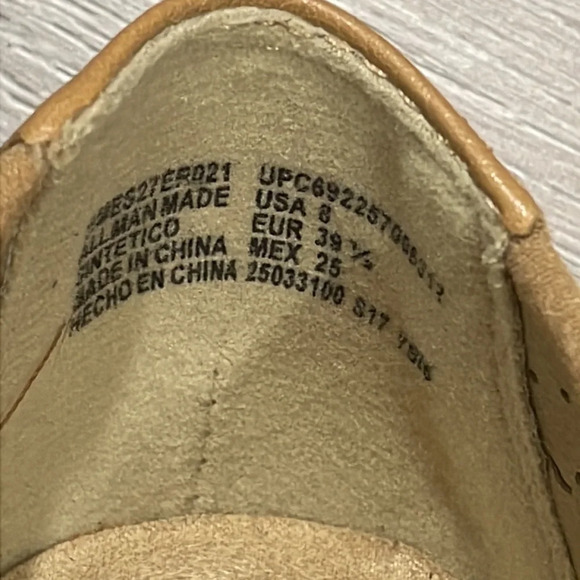 Earth Spirit Gelron 2000 Perforated Ballet Flats Tan 8 - Picture 7 of 14